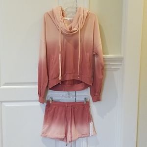 NWT YF&B Ombre Hoodie Set
